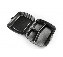 Ланч-бокс 83 LB (тп В) М 3 секц Черный 1 замок ЮУП