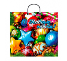 Пакет с пласт. ручкой ПВД 35*38 90мкм НГ в ассортименте (10/100)