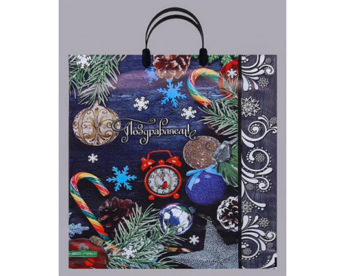 Пакет с пласт. ручкой ПВД 39*44 90мкм НГ в ассортименте (10/100) купить в Новосибирске в Упакофф