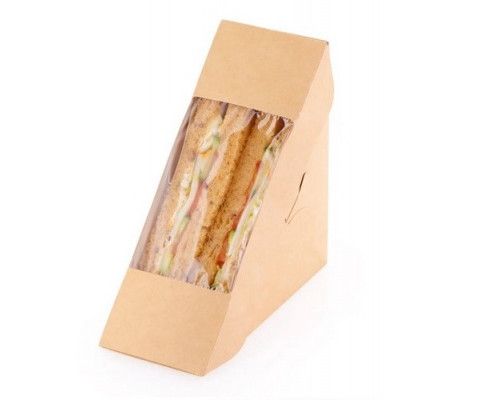 Контейнер ECO SANDWICH 60 с окном Сендвич 130*130*60 (уп50/кор800) купить в Новосибирске в Упакофф