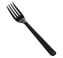 Вилка пластик 180мм ЭЛПИ Премиум черная 50шт (уп1500)