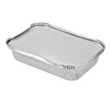 Контейнер алюминиевый с крышкой 225x175*35 1040мл