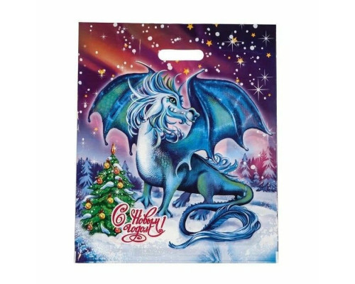 Пакет с вырубной ручкой 40*46 45мкм НГ В АССОРТИМЕНТЕ (50/500) купить в Новосибирске в Упакофф