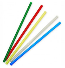 Трубочки для коктейля прямые цвет в ассортименте 250шт L-210мм d-8мм