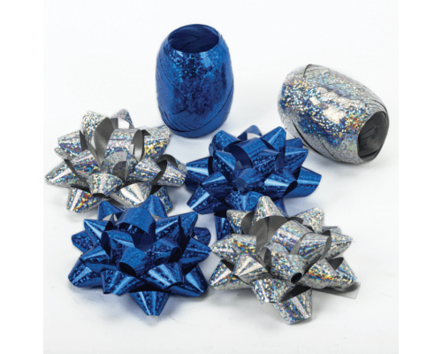 Набор для декора и подарков 4 банта + 2 ленты цвет в ассортименте купить в Новосибирске в Упакофф