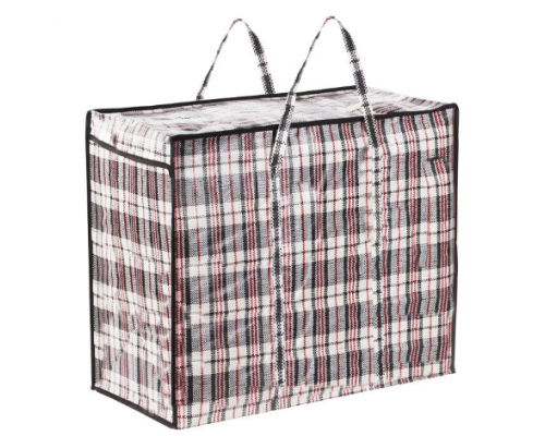 Сумка баул ПП 90*60*34 с молнией клетка 162 литра купить в Новосибирске в Упакофф