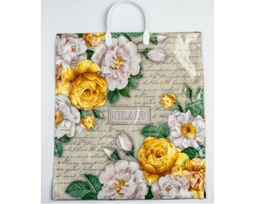 Пакет с пласт. ручкой 40*44 100мкм (10/100) В АССОРТИМЕНТЕ купить в Новосибирске в Упакофф