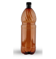 ПЭТ бутылка 1,5л б/ц коричневая + КРЫШКА комплект