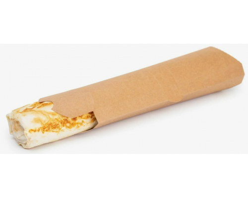 Упаковка для роллов (шаурмы) ECO PILLOW L Крафт 185*70*55мм (уп50/кор450) купить в Новосибирске в Упакофф