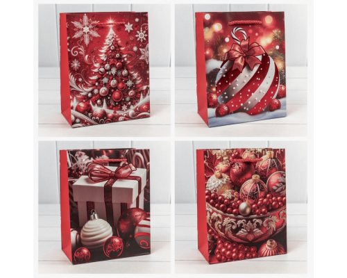 Пакет подарочный бумажный 41*30*10 НОВЫЙ ГОД НГ рисунок в ассортименте