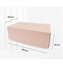 Коробка картонная самосборная 240*100*40мм СП НСК