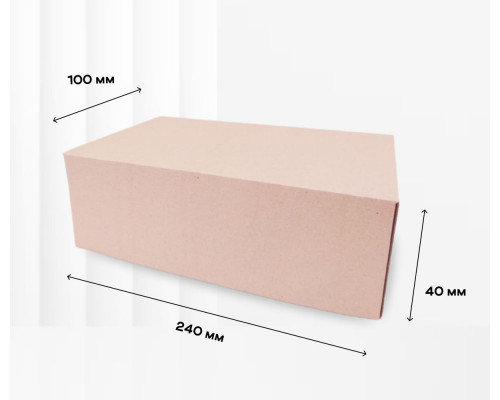 Коробка картонная самосборная 240*100*40мм СП НСК купить в Новосибирске в Упакофф