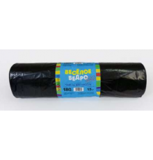 Мешок для мусора ПВД 180л 15шт Веселое ведро 35мкм в рулоне