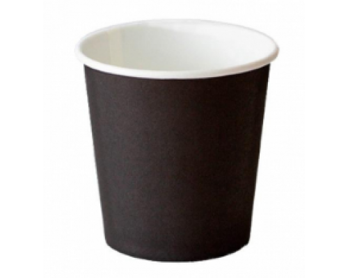 Стакан бумажный 250мл D80 260гр/м2 черный (уп1000шт)