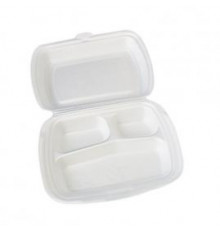 Ланч-бокс 83 LB (тп В) М 3 секц Белый 1 замок ЮУП