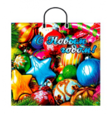 Пакет с пласт. ручкой ПВД 35*38 90/100мкм НГ в ассортименте (10/100)