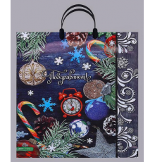 Пакет с пласт. ручкой ПВД 40*44 90/100мкм НГ в ассортименте (10/100)