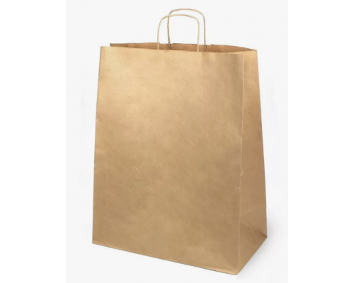Пакет бумажный с круч. ручками 340*260*150 крафт