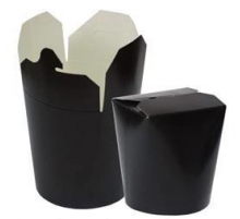 Контейнер под лапшу 500мл черный (уп35)