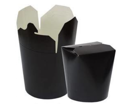 Контейнер под лапшу 500мл черный (уп35)