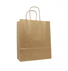 Пакет бумажный с круч. ручками 350*260*150 крафт (кор200шт)