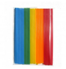 Трубочки для коктейля 250шт L-240 d-8 прямые цветные MIX