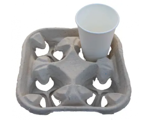 Держатель для 4-х стаканов серый (уп 130)