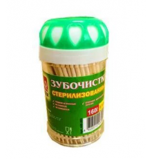 Зубочистки 160шт в баночке (уп4 /240)
