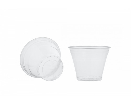 Стакан шейкер 200мл в-95мм прозр У-Ю (уп 50/1000)