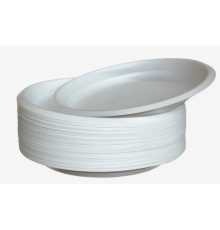 Тарелка пластиковая 165мм Стандарт белая 100шт (уп2000)