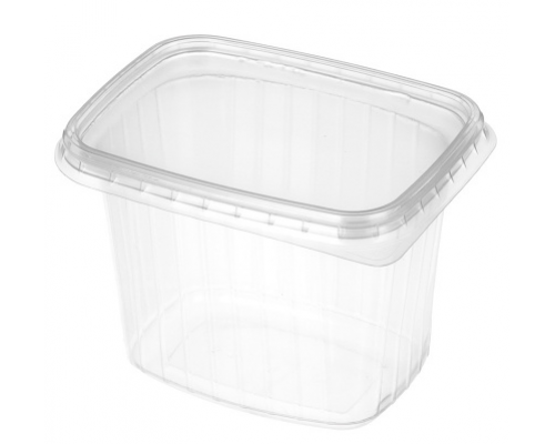 Контейнер прям 350мл ДНО + КРЫШКА 108*82*69 (100/1000) CLP