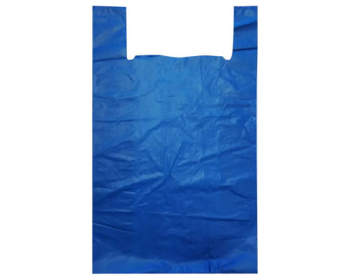 Майка ПНД 44*64 20мкм НУЛЕВКА синяя уп100шт (500)