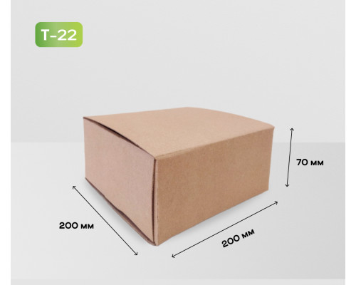 Коробка картонная самосборная 200*200*70мм СП ЧЛБ УФА НСК