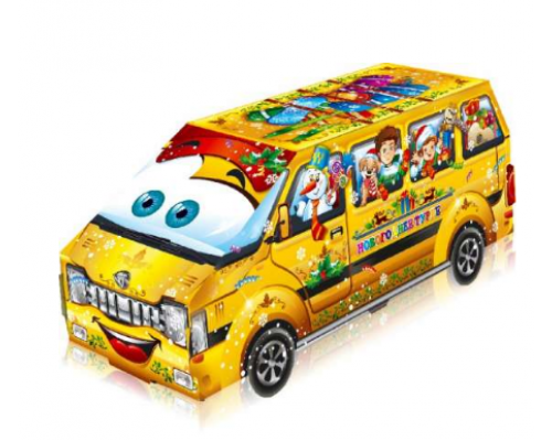 Коробка НГ Автобус 290*100*105 700гр (уп50)