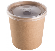 Контейнер ECO SOUP КРАФТ 500мл прозр крышка (уп45/кор540)
