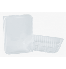 Контейнер У-Ю прям 500мл 186*132*37 ДНО+КРЫШКА низкий