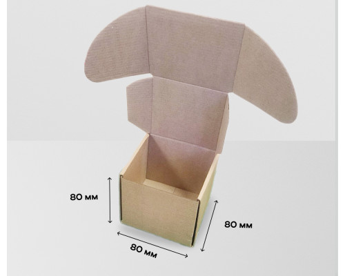 Коробка картонная самосборная 80*80*80мм СП НСК ЧЛБ
