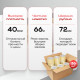 Скотч 72мм*66м 40мкм NOVAROLL прозрачный (кор 24шт)