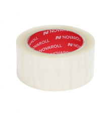 Скотч 72мм*66м 40мкм NOVAROLL прозрачный (кор 24шт)