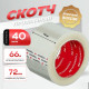 Скотч 72мм*66м 40мкм NOVAROLL прозрачный (кор 24шт)