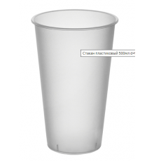 Стакан 455/500мл BUBBLE CUP D-90мм прозрачный матовый