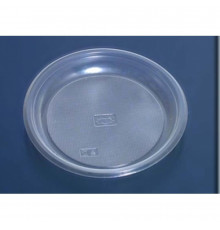 Тарелка пластиковая 170мм прозрачная 50шт (уп2000)
