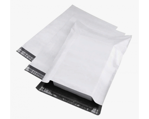 Пакет курьерский белый 500*600+50мм 50мкм без кармана (уп500шт)