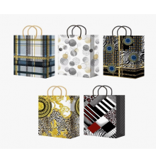Пакет подарочный 32*26*10см МИКС ламинированный рисунок в ассоритименте