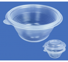 Миска ПР-МС 500мл 144мм ДНО+КРЫШКА Протэк прозрачн (кор540шт)