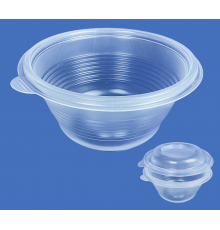 Миска ПР-МС 500мл 144мм ДНО+КРЫШКА Протэк прозрачн (кор540шт)