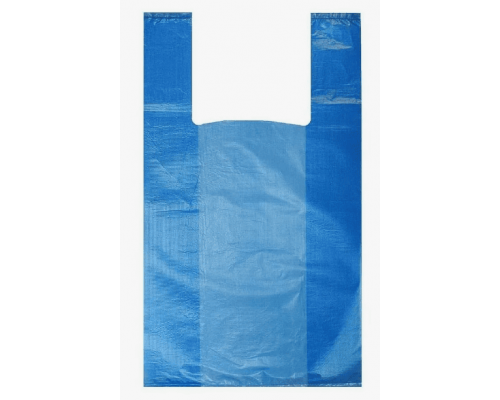 Майка ПНД 42+20*64 20мкм НУЛЕВКА синий 50шт (уп 500)