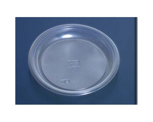 Тарелка пластиковая 200мм прозрачная 20шт