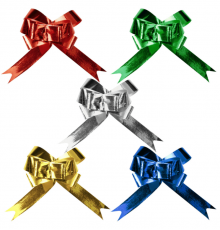 Бант-бабочка 4см цвет в ассортименте (уп 10шт)